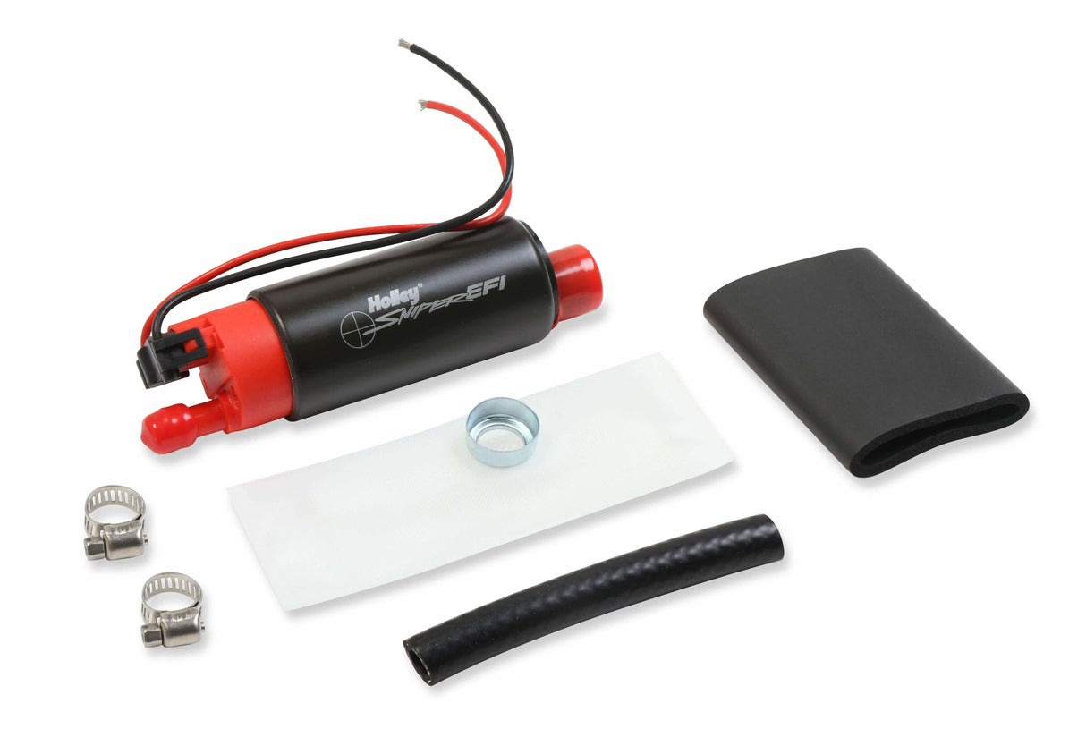 Holley EFI Sniper EFI 340 LPH E85 In-Tank Electric Fuel Pump - 19-369 for 1982-1987 Corvette black