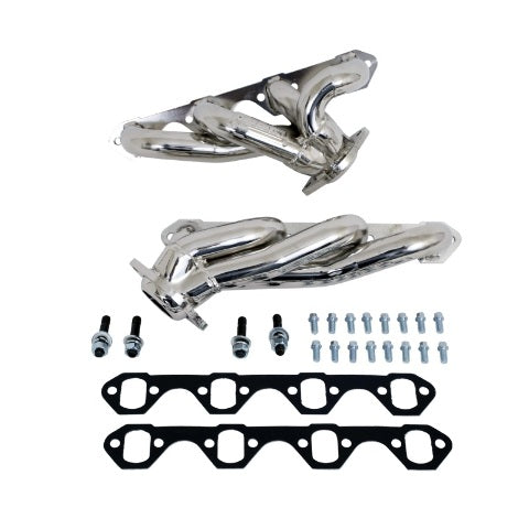 Fits 1987-95 Ford F150 302 1-5/8 Shorty Exhaust Headers (Titanium Ceramic)-3510 for 1987-1995 Ford F-150 ceramic coated polished