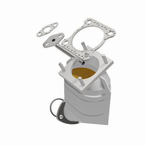 MagnaFlow direct-fit catalytic converter for 1985-1987 Honda Civic 1.5L stainless steel CARB compliant 352649