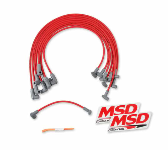 MSD spark plug wire set for 1975-1986 Chevy Monte Carlo red sbc 400
