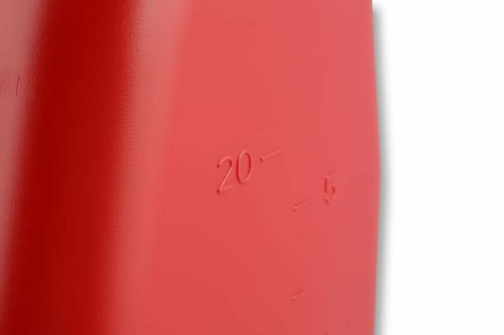 Mr. Gasket utility jug w/filler hose rubber 36950G