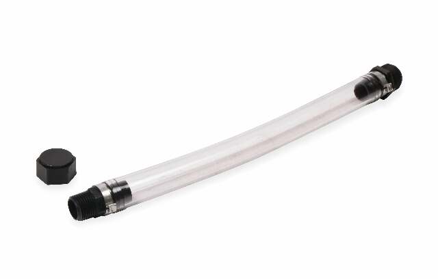 Mr. Gasket filler hose black rubber 36961G