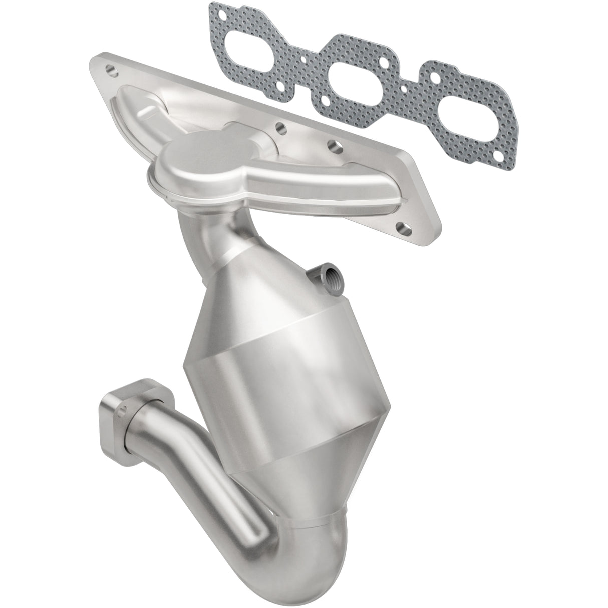 Catalytic Converter with Integrated Exhaust Manifold for HM Grade Federal / EPA Compliant Direct-Fit Manifold Catalytic