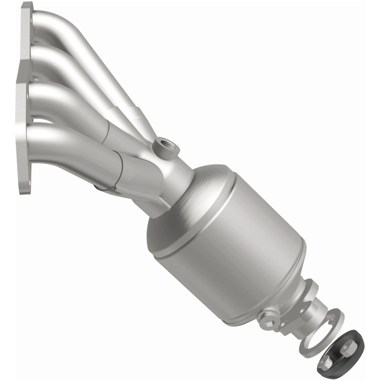 Catalytic Converter with Integrated Exhaust Manifold for HM Grade Federal / EPA Compliant Direct-Fit Manifold Catalytic