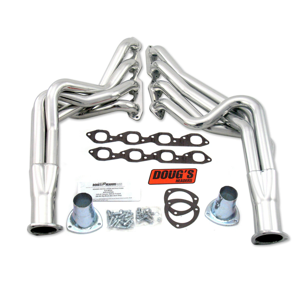 Long Tube Headers for 70-81 GM F/A Body 396-502 BBC 2in Primary D325