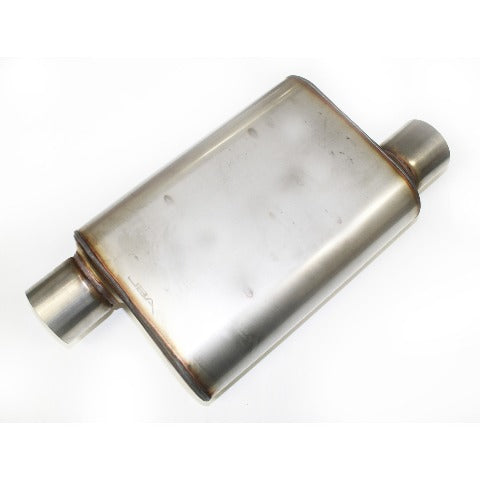 JBA Performance Muffler Chambered 3in Inlet Offset Offset Stainless - 40-301300