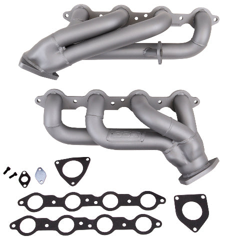 Fits 1999-2013 GM Truck/Suv 6.0L 1-3/4 Shorty Exhaust Headers-Titanium-4006 for 1999-2013 Chevy ceramic coated polished