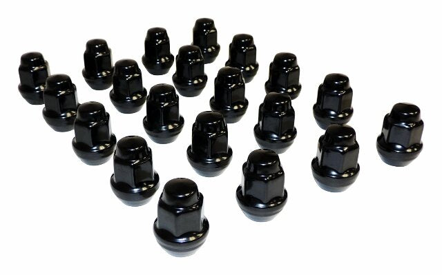 Jeep Steel Black Lug Nut Kit - 4006956BLKK