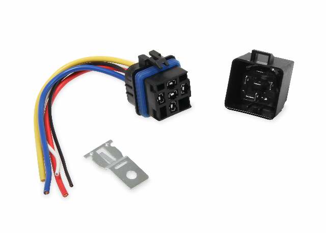 Mr. Gasket waterproof relay 30 amp black rubber 40100G