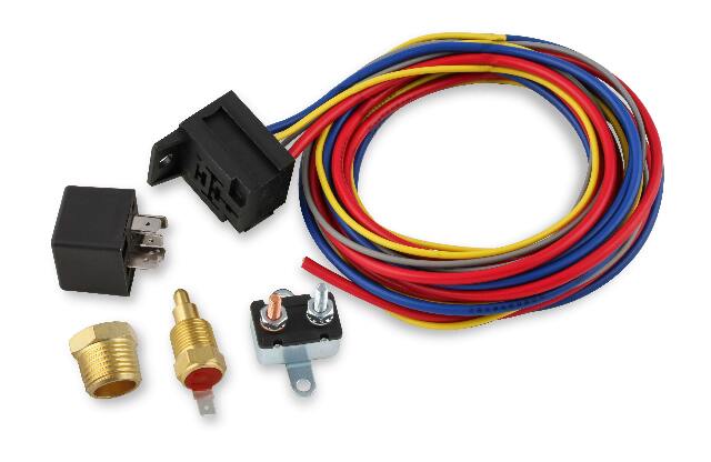 Mr. Gasket electric fan harness and relaykit w/ 185degree temperatureswitch 40102G