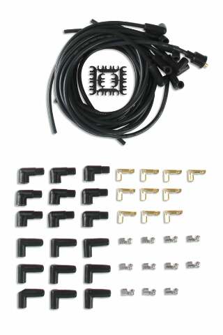 Spark Plug Wire Set for 1975-1977 Dodge Challenger V8 black 8mm