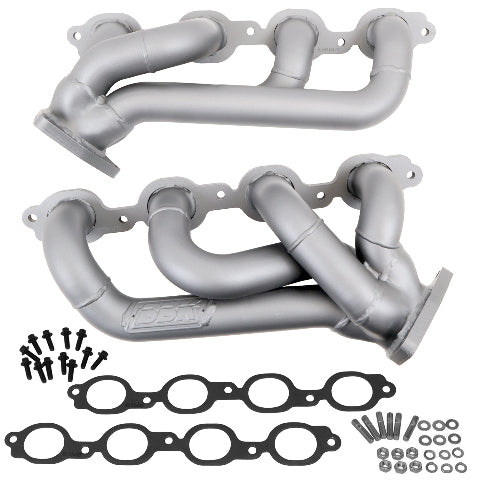 Fits 2014-2018 Chevrolet GM Truck 5.3L 6.2L 1-3/4 Shorty Exhaust Headers-4047 for 2014-2018 Chevy Silverado ceramic coated polished