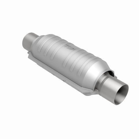 MagnaFlow universal catalytic converter 2.5 inch inlet/outlet stainless steel CARB compliant 418006