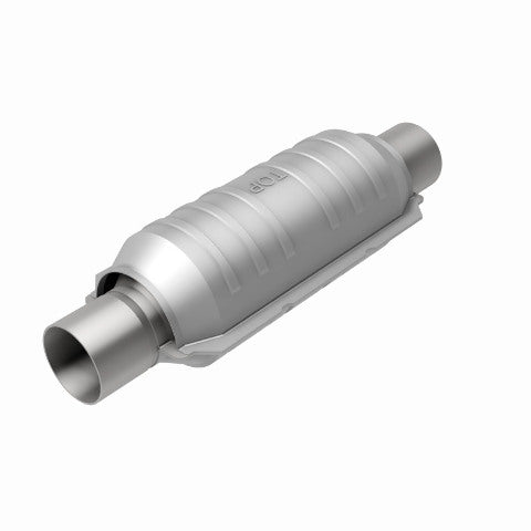 MagnaFlow universal catalytic converter 2.5 inch inlet/outlet stainless steel CARB compliant 418006