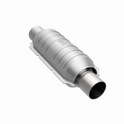 MagnaFlow universal catalytic converter 2.5 inch inlet/outlet stainless steel CARB compliant 418006
