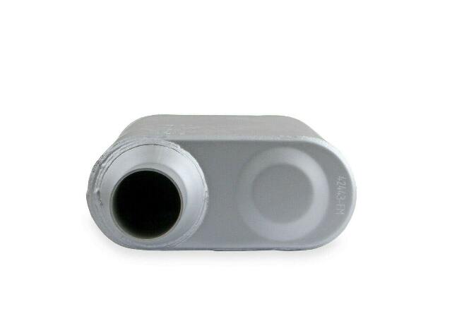 2-Chamber Muffler 42443-FM 2.25 Offset Inlet/2.25 Offset Outlet performance muffler