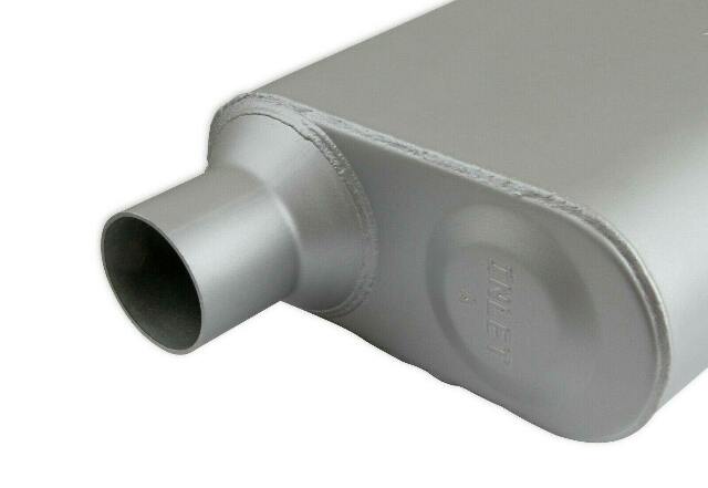 2-Chamber Muffler 42443-FM 2.25 Offset Inlet/2.25 Offset Outlet performance muffler