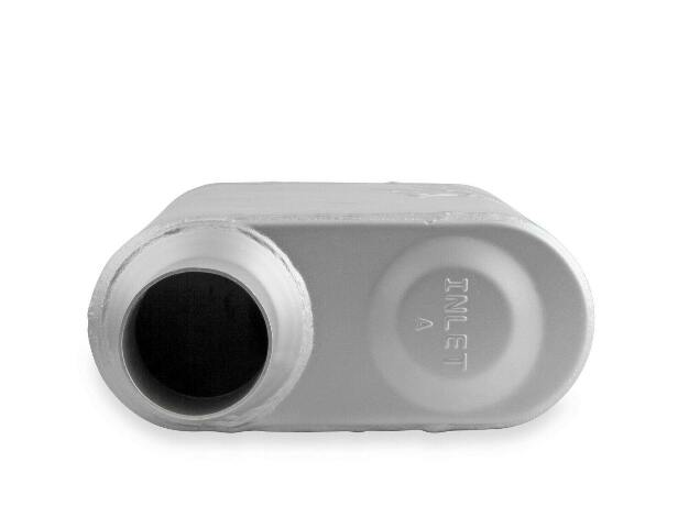 2-Chamber Muffler 42543-FM 2.50 Offset Inlet / 2.50 Offset Outlet performance muffler