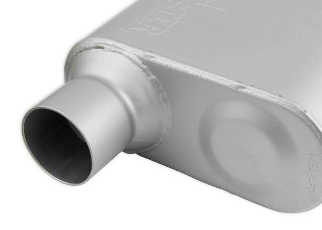 2-Chamber Muffler 42543-FM 2.50 Offset Inlet / 2.50 Offset Outlet performance muffler