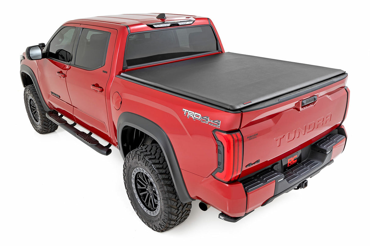 Fits Toyota Tundra 2WD/4WD (2022-2024) Soft Roll Up Bed Cover; 5'7" Bed 42619550