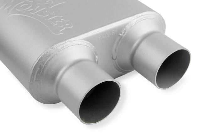 2-Chamber Muffler 430402-FM 3.00 Center Inlet / 2.50 Dual Outlet performance muffler