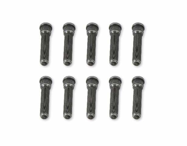 Mr. Gasket competition wheel stud set 1/2-20 thread black steel 4311