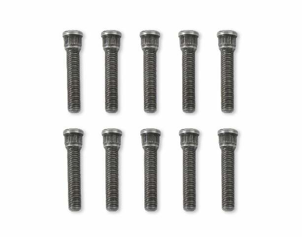 Mr. Gasket competition wheel stud set 1/2-20 thread black steel 4311