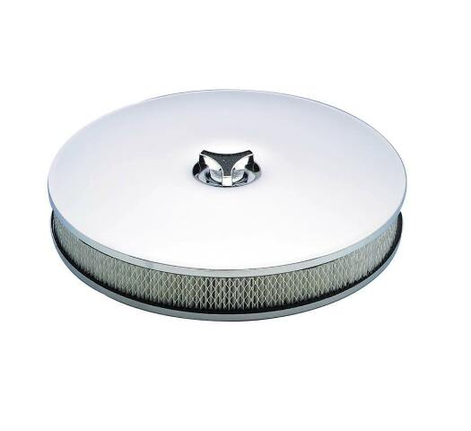 Mr. Gasket air cleaner low mount chrome steel 4338