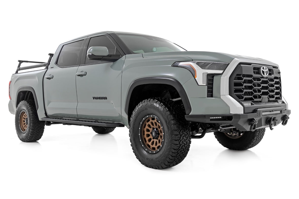 Fits Toyota Tundra 2WD/4WD (2022-2024) RPT2 Running Board; Crew Cab; Black 44007