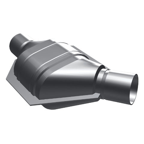 MagnaFlow universal catalytic converter 2 inch inlet/outlet stainless steel CARB compliant 444074