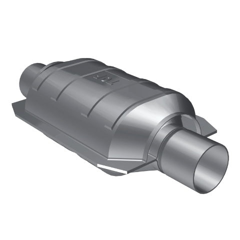 MagnaFlow universal catalytic converter 2 inch inlet/outlet stainless steel CARB compliant 444104