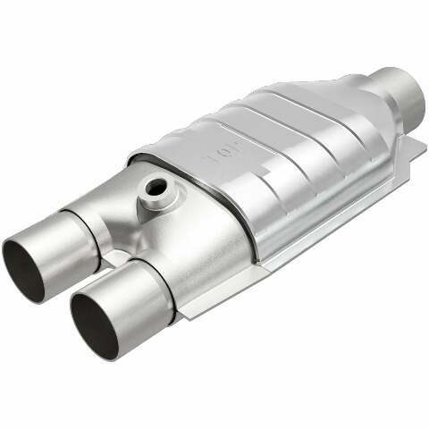 MagnaFlow universal catalytic converter 2.5 inch inlet/outlet stainless steel CARB compliant OBDII 4451337