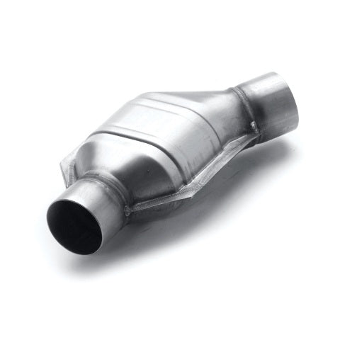 MagnaFlow universal catalytic converter 2.25 inch inlet/outlet stainless steel CARB compliant 447175