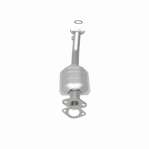 MagnaFlow direct-fit catalytic converter fits 2001-2004 Nissan Pathfinder 3.5L and 2001-2002 INFINITI QX4 3.5L passenger side stainless steel CARB compliant 447230