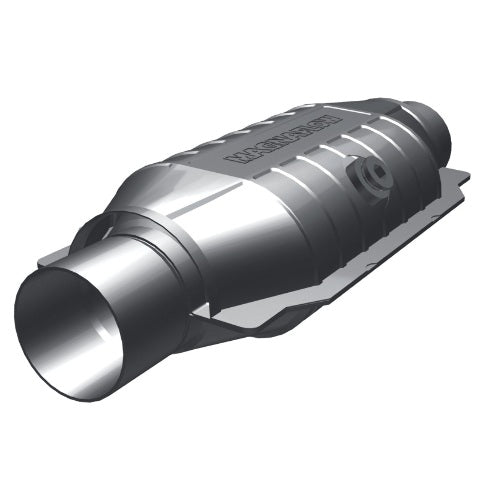 MagnaFlow universal catalytic converter 2.5 inch inlet/outlet stainless steel CARB compliant 447256