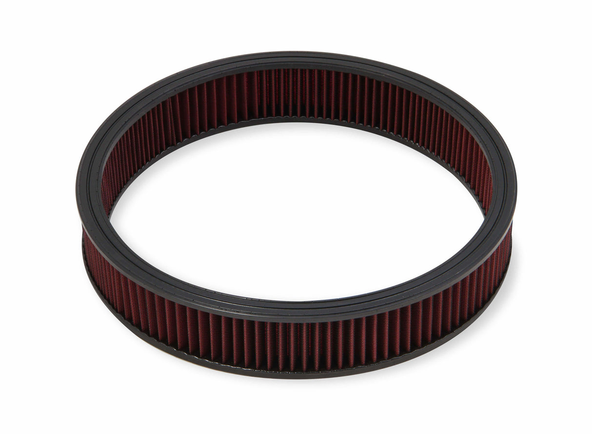 Holley 4500 drop base air cleaner chrome w/3 red washable gauze filter - 120-4530