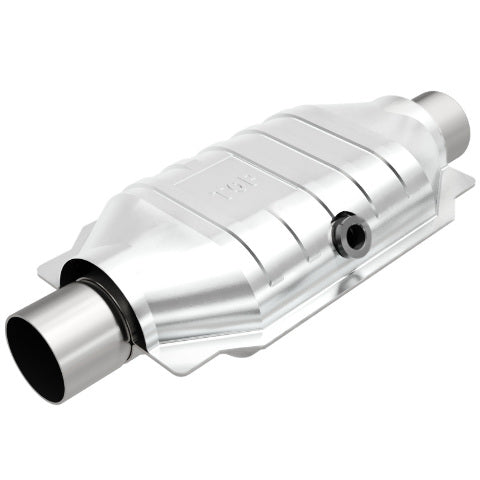 MagnaFlow universal catalytic converter 2.5 inch inlet/outlet stainless steel CARB compliant OBDII 459056
