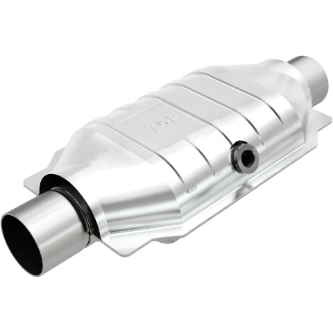MagnaFlow universal catalytic converter 2.5 inch inlet/outlet stainless steel CARB compliant OBDII 459056