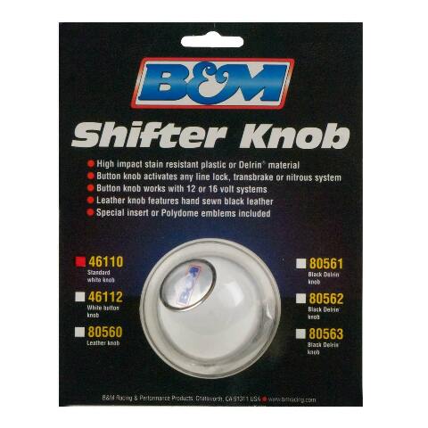B&M White Shifter Knob