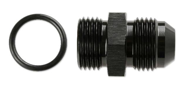 Mr. Gasket 6 AN to 9/16 18 (an6) O ring black BL aluminum 480006