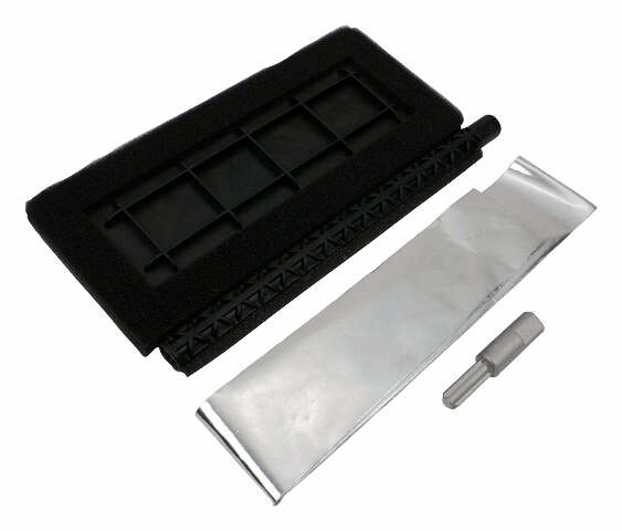 Fits 1997-2000 Jeep Wrangler TJ Wrangler HVAC Blend Door Repair Kit; 4897610AA black