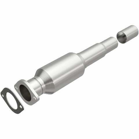 MagnaFlow direct-fit catalytic converter for 2004-2006 Mazda 2 inch inlet 2.3 inch outlet stainless steel CARB compliant 49145
