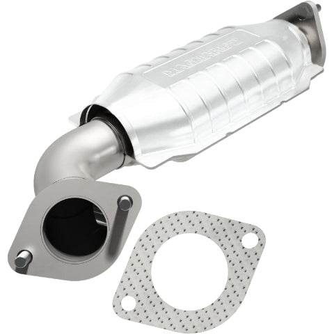MagnaFlow direct-fit catalytic converter fits 2008-2011 Cadillac CTS, Cadillac STS, and additional vehicles and 2008-2009 Cadi CTS 3.6 passenger side passenger side 3.6 inch inlet/
