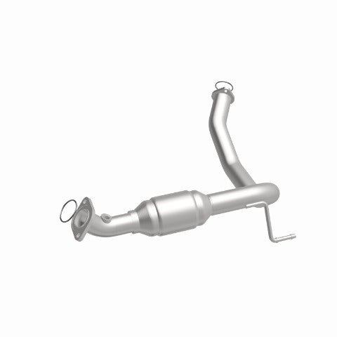 MagnaFlow direct-fit catalytic converter fits 2003-2009 Toyota 4Runner and 2007-2009 Toyota FJ Cruiser, this and 2005-2007 4-Run/FJ driver side rr driver side stainless steel CARB