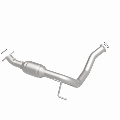 MagnaFlow direct-fit catalytic converter fits 2003-2009 Toyota 4Runner and 2007-2009 Toyota FJ Cruiser, this and 2005-2007 4-Run/FJ driver side rr driver side stainless steel CARB