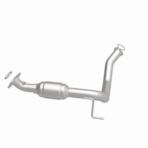 MagnaFlow direct-fit catalytic converter fits 2003-2009 Toyota 4Runner and 2007-2009 Toyota FJ Cruiser, this and 2005-2007 4-Run/FJ driver side rr driver side stainless steel CARB