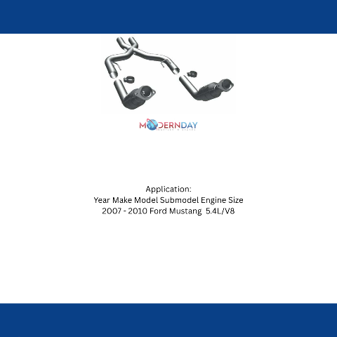 MagnaFlow direct-fit catalytic converter for 2007-2010 Ford Mustang stainless steel CARB compliant OBDII 49239