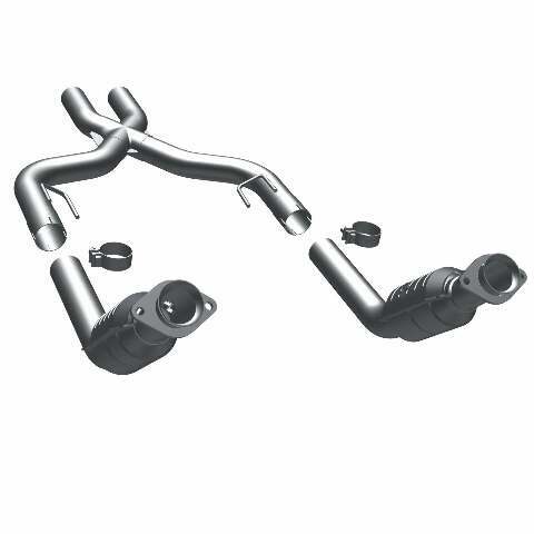 MagnaFlow direct-fit catalytic converter for 2007-2010 Ford Mustang stainless steel CARB compliant OBDII 49239