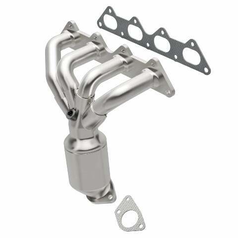 MagnaFlow direct-fit catalytic converter fits 2001-2005 Dodge Stratus, 2000-2005 Mitsubishi Eclipse, and more, this and 2001-2003 Galant 2.4L mani 2.4L stainless steel CARB complia