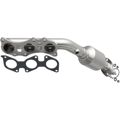 MagnaFlow direct-fit catalytic converter fits 2005-2011 Toyota Tacoma, 2005-2009 Toyota 4Runner, and more, this and 2005-2009 Taco 4L passenger side mani passenger side stainless s